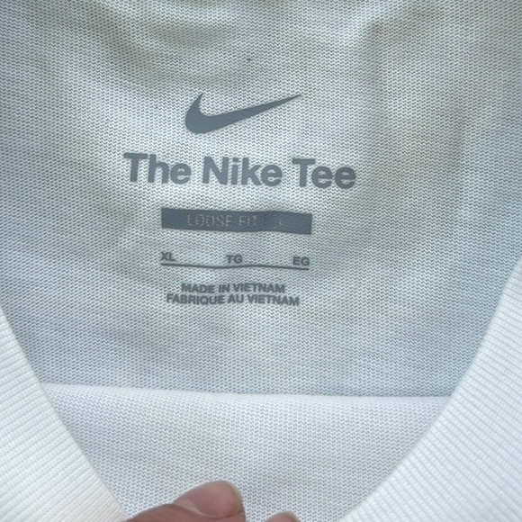 Nike Sabrina Boxy Basketball Tee White Mauve XL - Picture 5 of 10